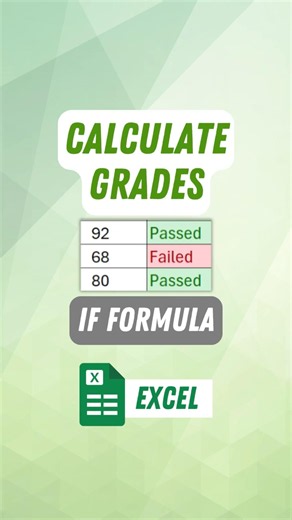 How to Calculate Grade in Excel Using IF Function