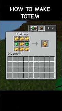 How to make totem 😱in this Minecraft 😲 HOW THISH POSSIBLE # #minecraft #shorts #shortsfeed