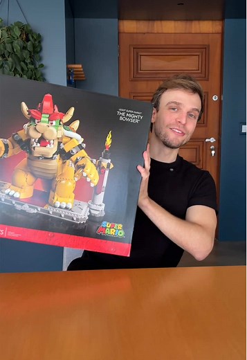 Vamos começar a montar o LEGO gigante do Bowser! Esse set tem 2807 peças e acho que vai ficar enorme #LEGO #nintendo #bowser