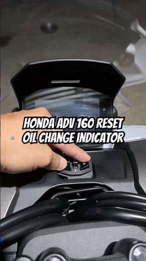 Honda ADV 160 Remove oil change indicator