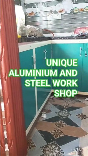 Aluminium kichen work cupboard Unique #aluminium #kichenset #latest #workoutmotivation #follow