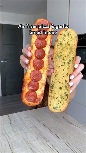 Which half would you pick? 🍕 #recipe #food #shorts #airfryer