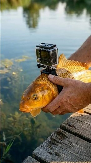 FISH POV: Golden Carp Explores a Mysterious Sunken Underwater City