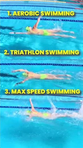 3 Types of Swimming ⬇️🏊‍♀️ #swimming #swim