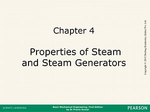 Chapter 4 Properties of Steam and Steam Generators - SlideServe