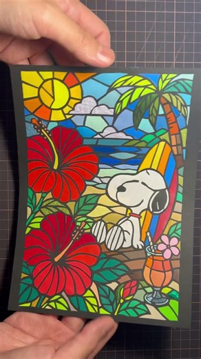 SNOOPY切り絵 #切り絵 #paperart #cuttingart