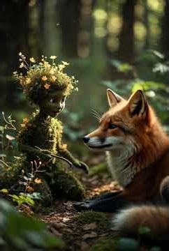 When Forest Magic Meets a Sleeping Fox 🦊✨