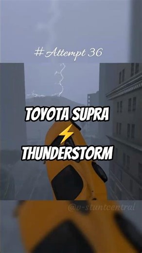 Supra 💪 perfecting a RIDICULOUS stunt 🎯 in #gtaonline #gta #cars