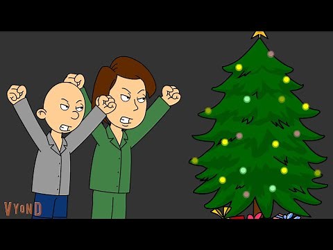Boris & Classic Caillou Try To Destroy Christmas; But, Destroy The Christmas Tree