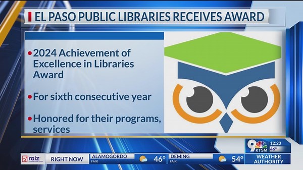 El Paso Public libraries receives award