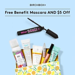 Limited time offer: Get $5 off Birchbox PLUS this FREE full-size Benefit BadGal BANG! Volumizing Mascara (worth $25!). Use code: BADGAL5 | BIRCHBOX