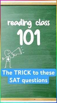 The TRICK to these SAT questions..