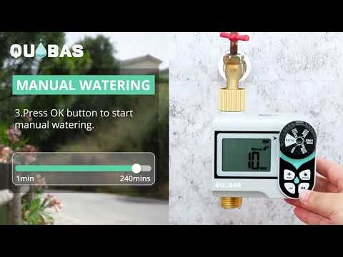 QUOBAS Water Timer WT41---How to set the manual watering?
