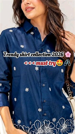 8 Trendy Casual Shirt Designs for girls 🤩🌸 #shorts #shirtcollection #casualoutfits #ootd #fashion