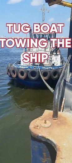 Ship maneuvering #shortvideo #containership #shipping #towing operation