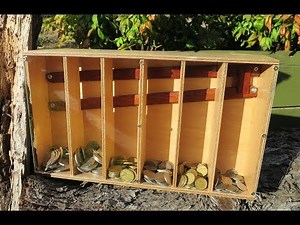 Coin sorting money box - build