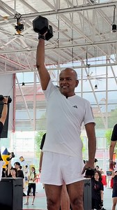 [Fitness Fiesta - achieving a milestone with the community] 495 x 2 biceps, one clean & jerk workout record. A milestone, with the Nee Soon community. | K Shanmugam Sc