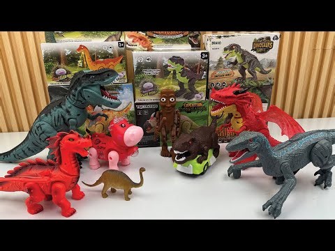 Jurassic World Unboxing Review Asmr Dinosaur T-rex Mosasaurus Indominus Rex Triceratops Spinosaurus