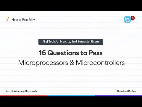 How to Pass/Score in Microprocessors & Microcontrollers (MM) Sem-6 Electrical | GTU