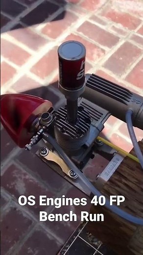 OS Engines .40 FP RC Glow Engine test run clip