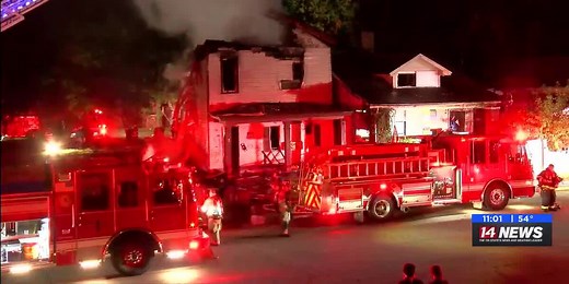 Large house fire tapped out on 3rd Avenue