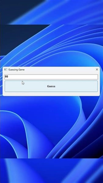 Rust Native Windows GUI Guessing Game