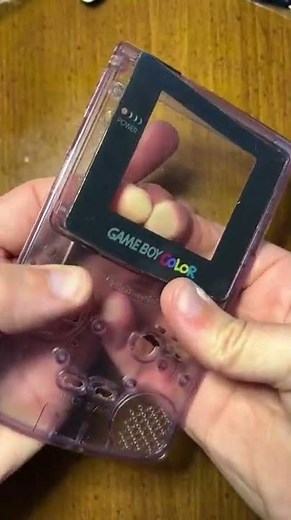 A new screen and lens for my atomic purple gameboy color!