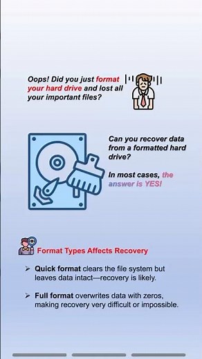 How to Recover Data from a Formatted Hard Drive for FREE!✨