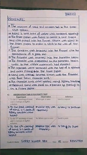 Chemistry experiment_01||To SEPARATE SAND AND WATER BY THE PROCESS OF FILTRATION #1000subscriber