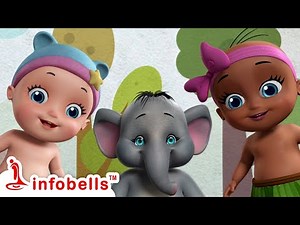 Hop a little jump a little Action Rhyme & Song | Nursery Rhymes | Infobells #babyrhymes #rhymes