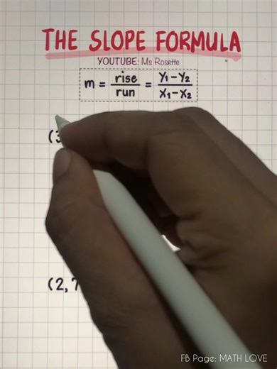 31K views · 739 reactions | From Confused to Confident: Mastering the Slope Formula! | Math Love | Facebook