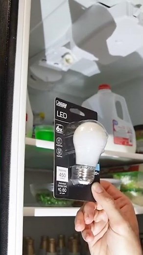 How to replace a refrigerator bulb #diy #homeimprovement #refrigerator #lightbulb #householdjourneys