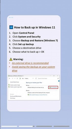 Windows 11 Backup & Restore Guide (Step-by-Step)