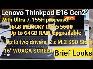 Lenovo Thinkpad E16 Gen2 looks !