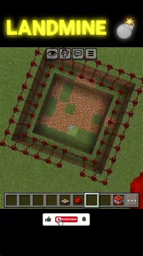 Minecraft Redstone Landmine Trap 💣 | TNT Trap Tutorial (Easy & Deadly)