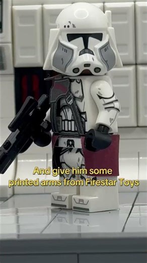 Making The Best Lego Commander Bacara Minifigure! #shorts