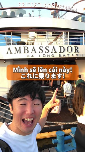 Hãy trải nghiệm Ambassador Cruise nhé! アンバサダークルーズを体験してみてね！/ 1 minute trip in Ha Long Bay ハロン湾1分旅 #vinhhalong #ハロン湾 #halongbay #halongbaycruisevietnam