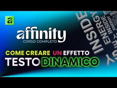 Come Creare Testi Dinamici in Affinity | Tutorial Testo su Tracciato + Maschere