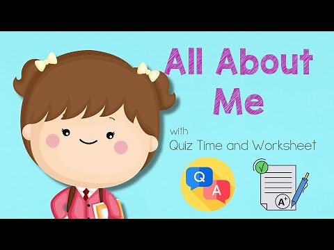 All About Me Self Introduction Lesson | Preschool Lesson | with Quiz Time and Free Worksheet
