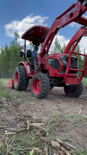 Box Blade in Action #tractor #roadbuilding #offgridliving #kioti