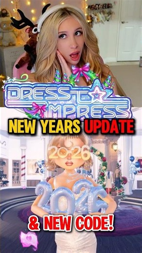 NEW YEARS CODE & UPDATE in DRESS TO IMPRESS is OUT NOW! 🥳🎉💃🏼