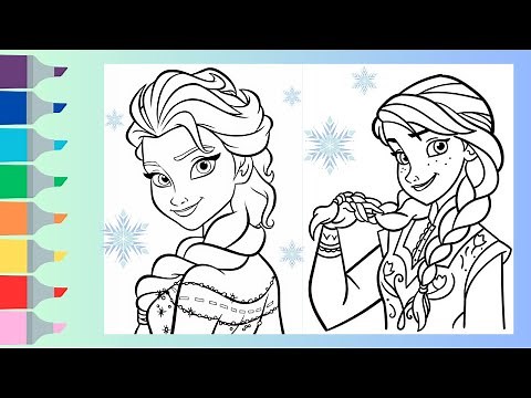 ❄️Disney's FROZEN Coloring Book Pages | Anna & Elsa Coloring Pages | Speed Coloring