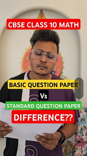 Abhishek K R | Basic vs Standard Maths Paper Difference Kya Hai?? #cbseclass10 #abhisheksir | Instagram