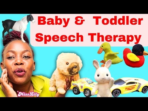 Baby and toddler speech therapy with Ms Lily, Nursery rhymes, learn to talk first words & Sentences.