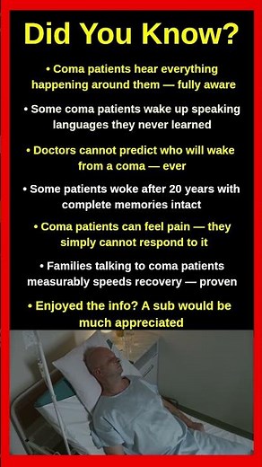 Disturbing Facts About Comas Nobody Tells You 😴💀