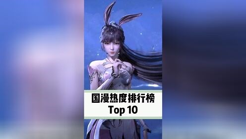 国漫热度排行榜Top10！ # 动漫推荐 # 国产动漫