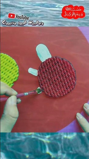 How to Turtle Craft with Soft-Net Shell & Painted Body”#drwaing #art