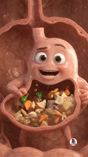 Meet Your Stomach — The Body’s Personal Food Factory From Food to Fuel! #BodyFacts #HumanBody#Shorts