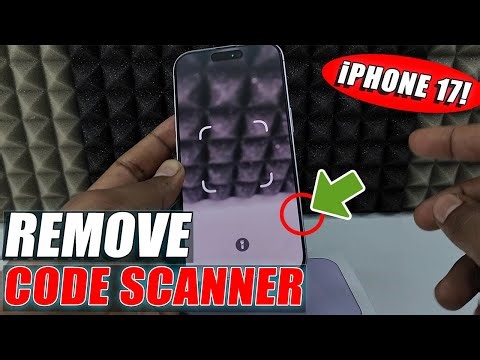how to remove qr code scanner from camera button?