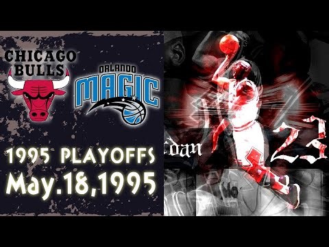 1995 PLAYOFFS BULLS vs MAGIC GAME6 | NBa Full Game